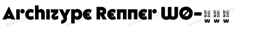 Architype Renner W0字体转换